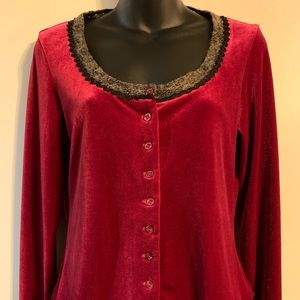 Betsy Johnson lined sweater.